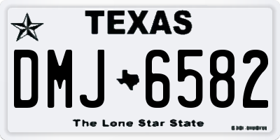 TX license plate DMJ6582