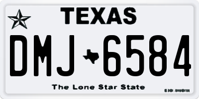 TX license plate DMJ6584