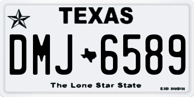 TX license plate DMJ6589
