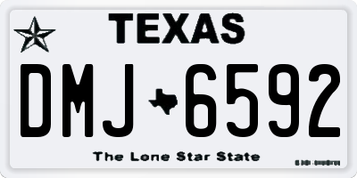 TX license plate DMJ6592