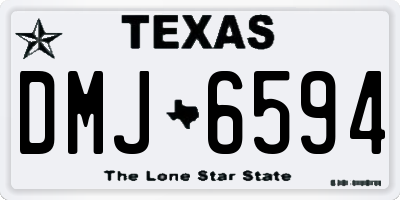 TX license plate DMJ6594