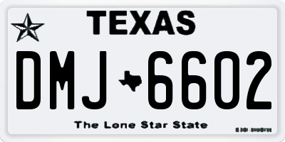 TX license plate DMJ6602