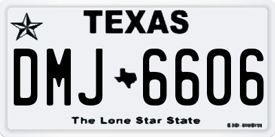 TX license plate DMJ6606