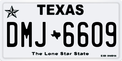 TX license plate DMJ6609