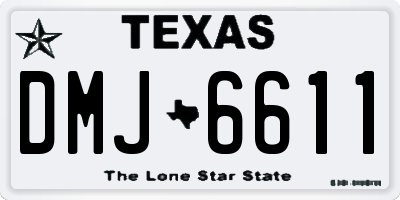 TX license plate DMJ6611