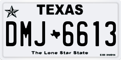 TX license plate DMJ6613