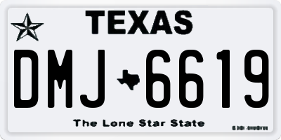 TX license plate DMJ6619
