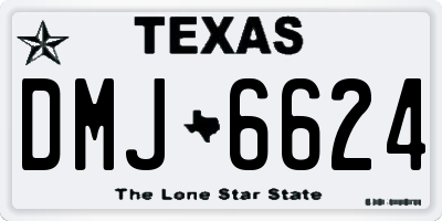 TX license plate DMJ6624
