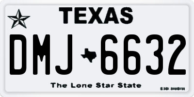 TX license plate DMJ6632