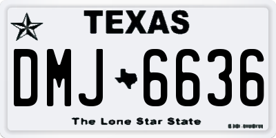 TX license plate DMJ6636