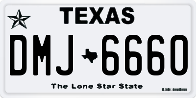 TX license plate DMJ6660