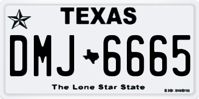 TX license plate DMJ6665