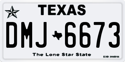 TX license plate DMJ6673