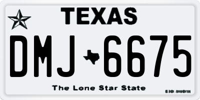 TX license plate DMJ6675