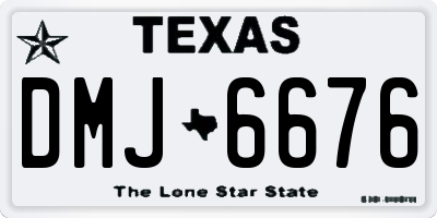 TX license plate DMJ6676