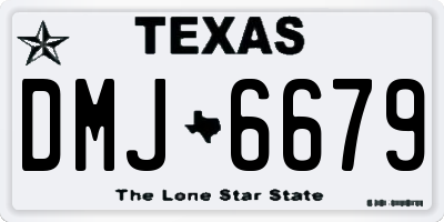 TX license plate DMJ6679