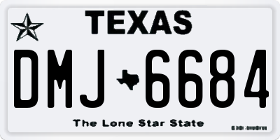 TX license plate DMJ6684