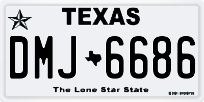 TX license plate DMJ6686