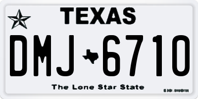 TX license plate DMJ6710