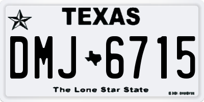 TX license plate DMJ6715