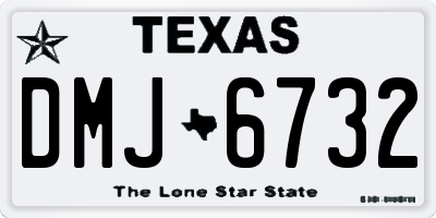 TX license plate DMJ6732