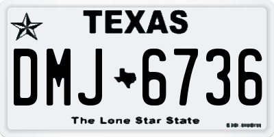 TX license plate DMJ6736