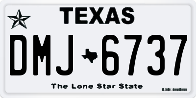 TX license plate DMJ6737