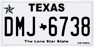 TX license plate DMJ6738