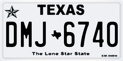 TX license plate DMJ6740