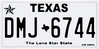 TX license plate DMJ6744