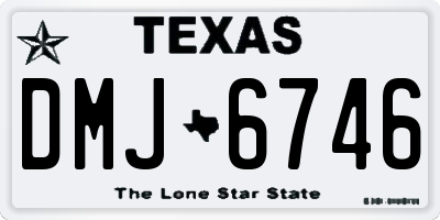 TX license plate DMJ6746
