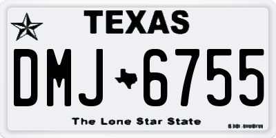 TX license plate DMJ6755