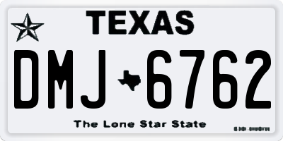 TX license plate DMJ6762