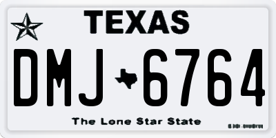 TX license plate DMJ6764