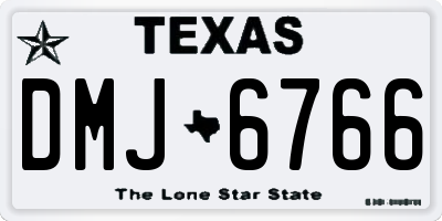 TX license plate DMJ6766