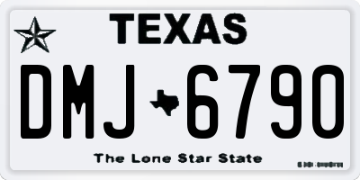 TX license plate DMJ6790