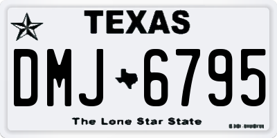 TX license plate DMJ6795