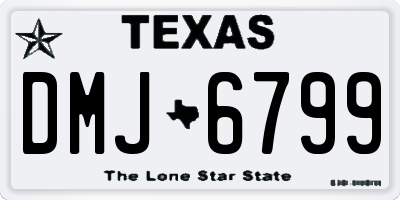 TX license plate DMJ6799