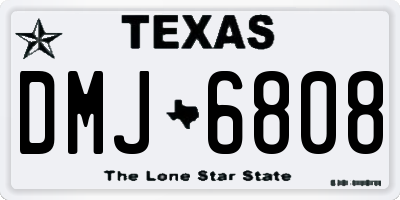 TX license plate DMJ6808