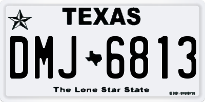 TX license plate DMJ6813