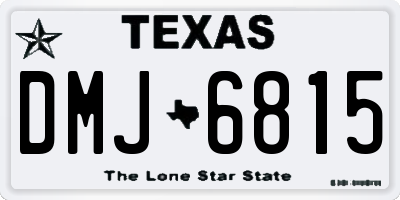 TX license plate DMJ6815
