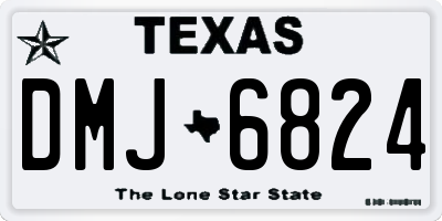 TX license plate DMJ6824