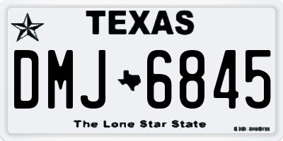 TX license plate DMJ6845