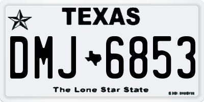 TX license plate DMJ6853