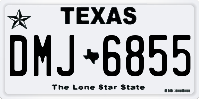 TX license plate DMJ6855