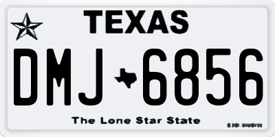 TX license plate DMJ6856