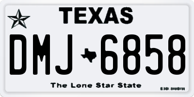 TX license plate DMJ6858