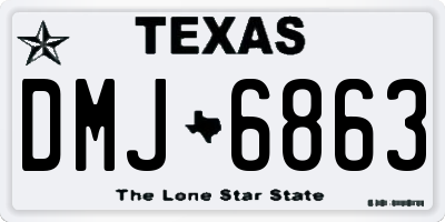 TX license plate DMJ6863