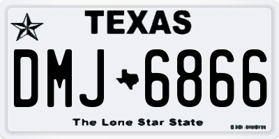 TX license plate DMJ6866