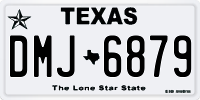 TX license plate DMJ6879